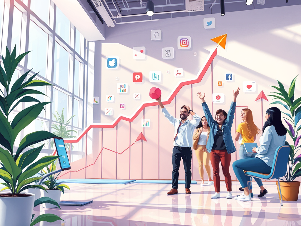 A bar graph trending upward displayed on a futuristic dashboard with blue light.